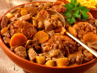 Poster - BEEF CASSEROLE WITH DUMPLINGS