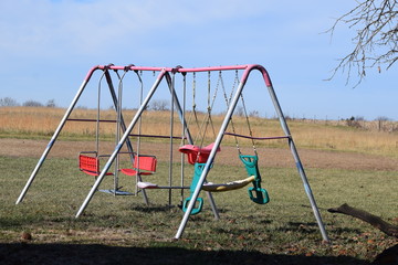 Wall Mural - Swing Set