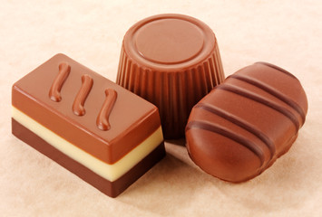 Wall Mural - THREE BELGIAN CHOCOLATES