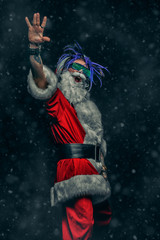 Wall Mural - punk santa with dreads