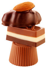 Wall Mural - STACK OF BELGIAN CHOCOLATES