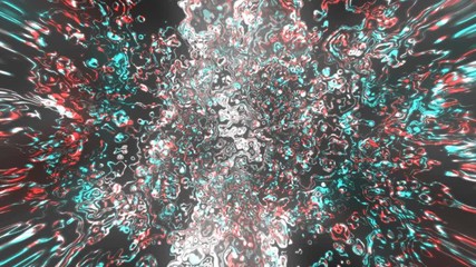 Poster - Glow light with decorative chromatic aberration, computer generated modern abstract background, 3d rendering