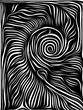 Abstract Woodcut Design