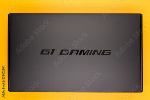 Photographie Empty box from G1 video card gaming box .