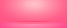 Soft Pink Wall Banner And  Studio Room Background