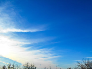 Beautiful sky. Beautiful clouds in the sky