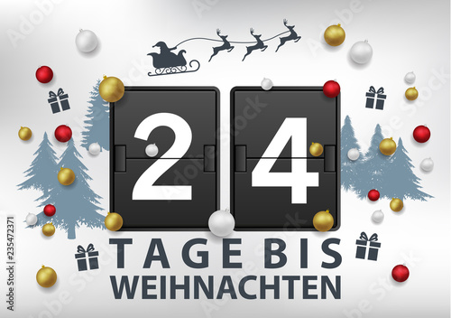 Noch x Tage bis Weihnachten – kaufen Sie diese Vektorgrafik und finden 