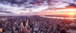 Fantastischer Sonnenuntergang New York