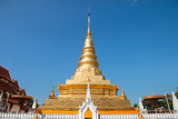Fototapeta Most - Wat Phra That Chae Haeng an iconic famous temple in Nan the Northern province in the Northern Thailand.