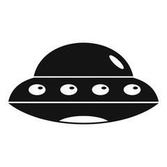 Poster - alien spaceship icon. simple illustration of alien spaceship vector icon for web design isolated on 