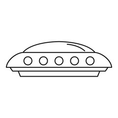 Poster - ufo icon. outline ufo vector icon for web design isolated on white background