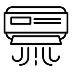 Poster - Air conditioner icon. Outline air conditioner vector icon for web design isolated on white background