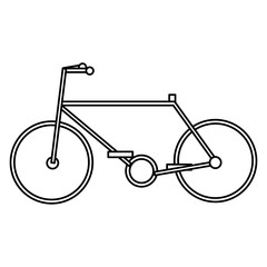 Canvas Print - bicycle vehicle isolated icon