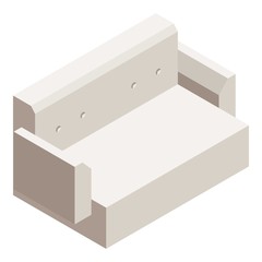 Poster - Modern sofa icon. Isometric of modern sofa vector icon for web design isolated on white background