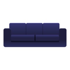 Poster - Fashion sofa icon. Cartoon of fashion sofa vector icon for web design isolated on white background