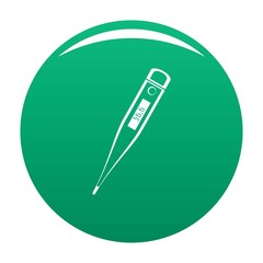 Poster - modern thermometer icon. simple illustration of modern thermometer vector icon for any design green
