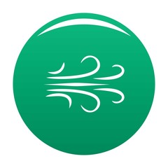 Poster - Wind icon. Simple illustration of wind vector icon for any design green