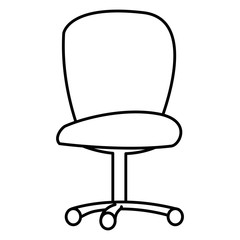 Poster - office chair isolated icon