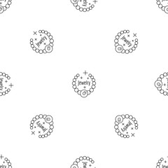 Poster - jewelry pattern seamless vector repeat geometric for any web design