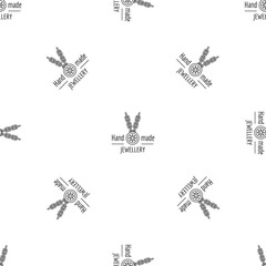 Poster - hand made jewellery pattern seamless vector repeat geometric for any web design
