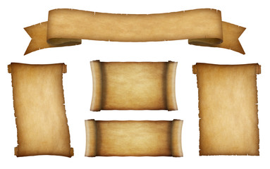 Wall Mural - paper scroll banner collection 4