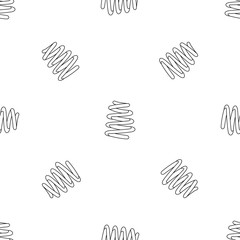 Poster - spiral coil pattern seamless vector repeat geometric for any web design