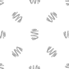 Poster - elastic spring pattern seamless vector repeat geometric for any web design