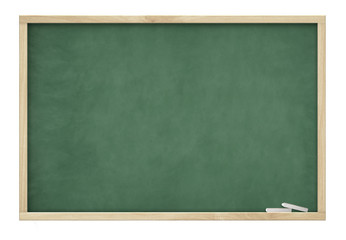 big blank green slate blackboard
