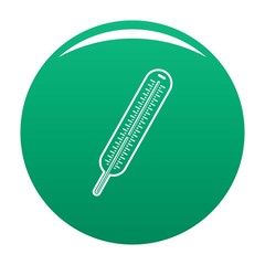 Poster - mercury thermometer icon. simple illustration of mercury thermometer vector icon for any design gree