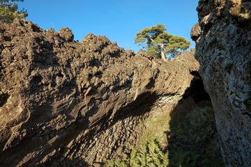 Wall Mural - Lava Tube In Etna Park, Sicily