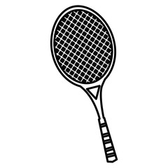 Poster - tennis racket isolated icon