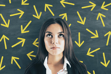 Poster - Different direction and decision concept
