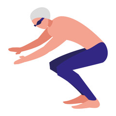 Sticker - swimmer man icon