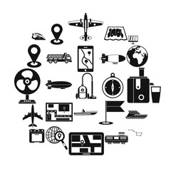 Poster - Computer forensics icons set. Simple set of 25 computer forensics vector icons for web isolated on white background
