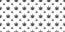 Marijuana Seamless Pattern Weed Vector Cannabis Leaf Scarf Isolated Tile Background Repeat Wallpaper