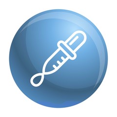 Poster - Drop pipette icon. Outline drop pipette vector icon for web design isolated on white background