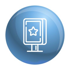 Poster - Street light box icon. Outline street light box vector icon for web design isolated on white background