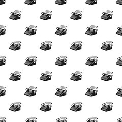 Poster - Paper typewriter pattern seamless vector repeat for any web design