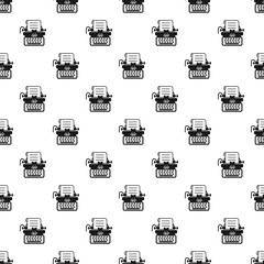 Poster - Antique typewriter pattern seamless vector repeat for any web design