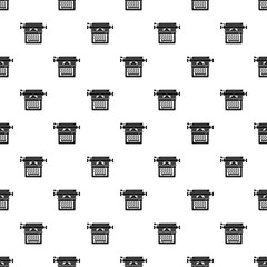 Poster - Retro typewriter pattern seamless vector repeat for any web design