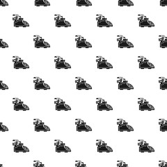 Poster - Desk typewriter pattern seamless vector repeat for any web design