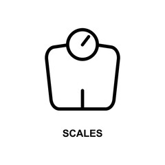 Poster - scales simple line icon