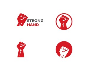 Wall Mural - Hand strong logo