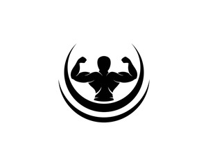 Wall Mural - Bodybuilder logo