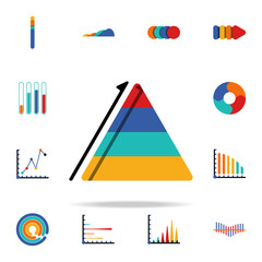 Poster - colored Infographic pyramid chart icon. Business data graphics icons universal set for web and mobile