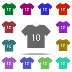 Poster - soccer jersey icon. Elements of Football in multi color style icons. Simple icon for websites, web design, mobile app, info graphics