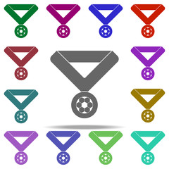 Poster - Football Medal icon. Elements of Football in multi color style icons. Simple icon for websites, web design, mobile app, info graphics