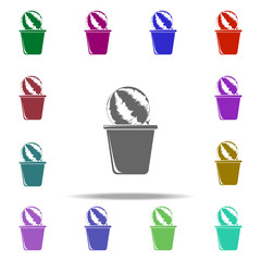 Poster - watermelon in pot illustration icon. Elements of Fruit in pot in multi color style icons. Simple icon for websites, web design, mobile app, info graphics