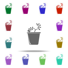 Poster - stawberry in pot illustration icon. Elements of Fruit in pot in multi color style icons. Simple icon for websites, web design, mobile app, info graphics