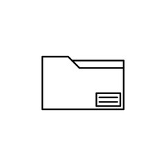 Poster - folder icon. Element of simple icon. Thin line icon for website design and development, app development. Premium icon